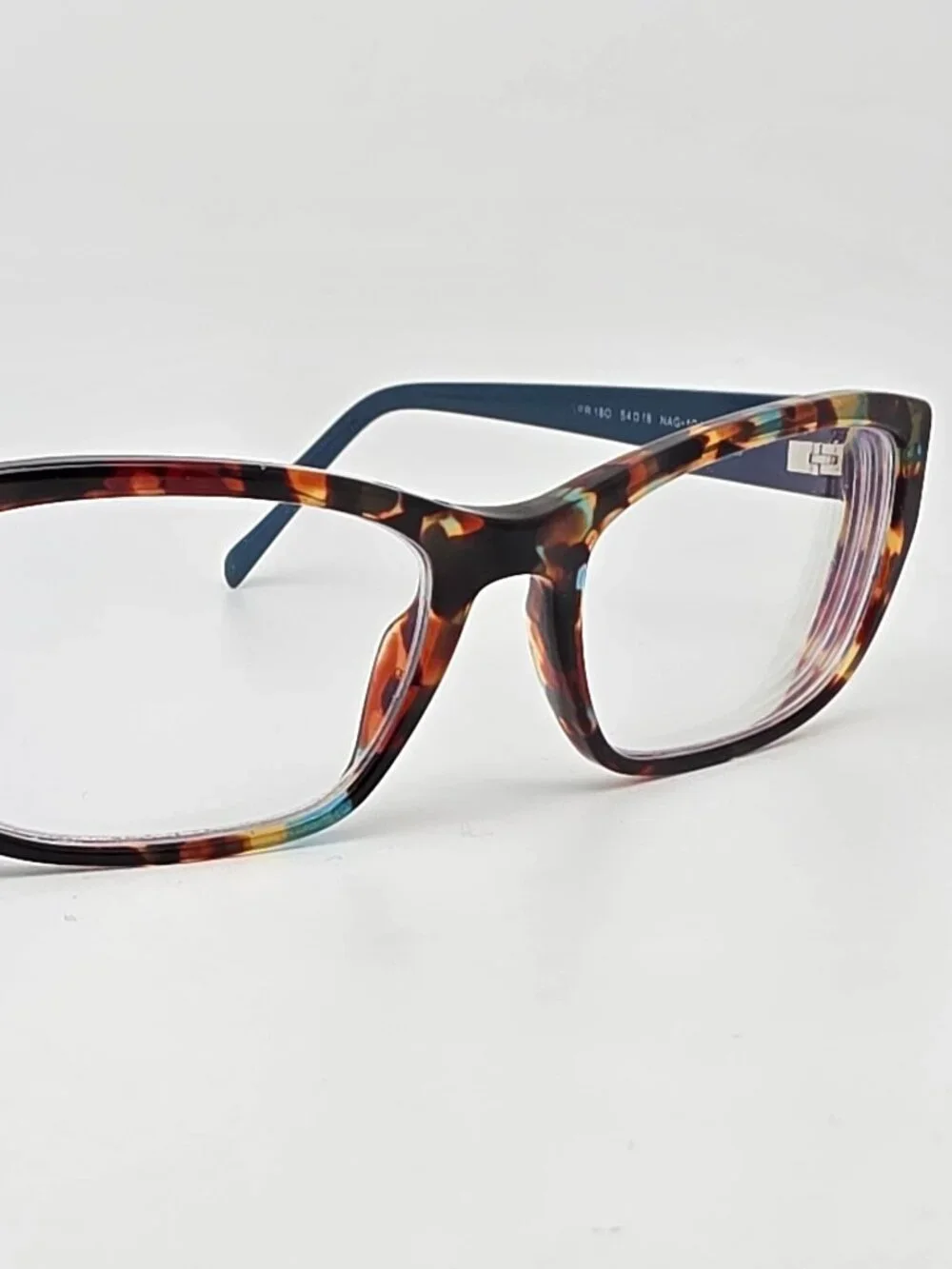 Prada VPR 18O NAG-1O1 Spotted Blue Havana Eyeglasses Frame w/ Case 54-18-135